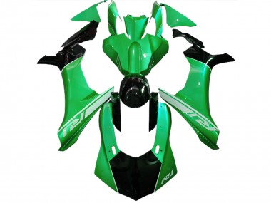 15-19 Lizard Green and Black R1 Fairings