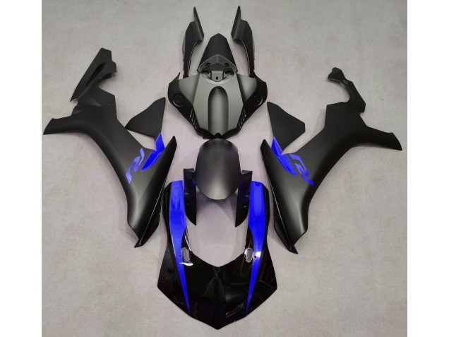 15-19 Matte Black & Blue R1 Fairings