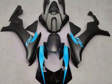 15-19 Matte Black & Light Blue R1 Fairings