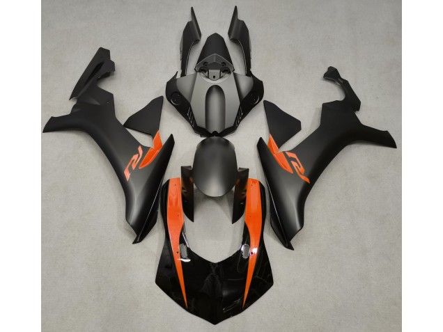 15-19 Matte Black & Orange R1 Fairings