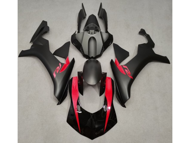 15-19 Matte Black & Pearl Red R1 Fairings