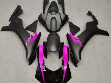 15-19 Matte Black & Pink R1 Fairings