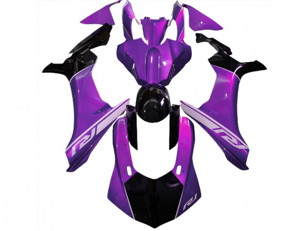 15-19 Mood Purple and Black R1 Fairings