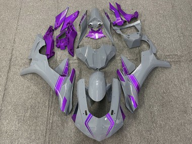 15-19 Nardo Grey & Purple Accents R1 Fairings