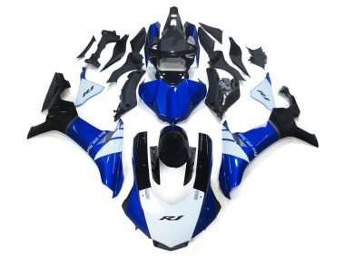 15-19 White and Blue R1 Fairings