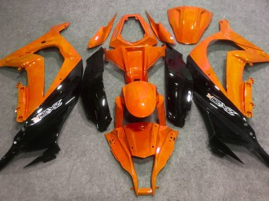 16-19 Gloss Orange and Black ZX10R Fairings