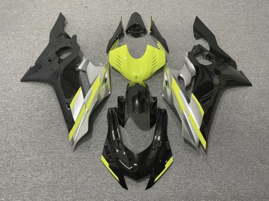 17-21 Black with Floro Yellow R6 Fairings