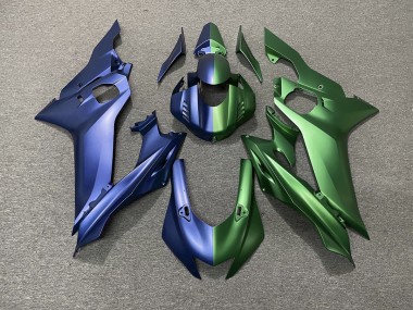 17-21 Blue and Green Split R6 Fairings