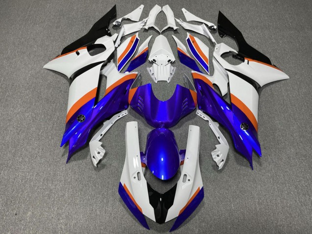 17-21 Deep Blue and Orange R6 Fairings