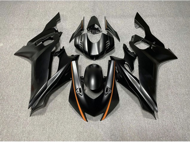 17-21 Matte Black & Orange Accents R6 Fairings