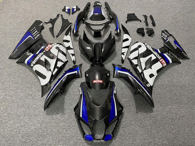 17-23 Carbon Fiber Style & Blue GSXR 1000 Fairings