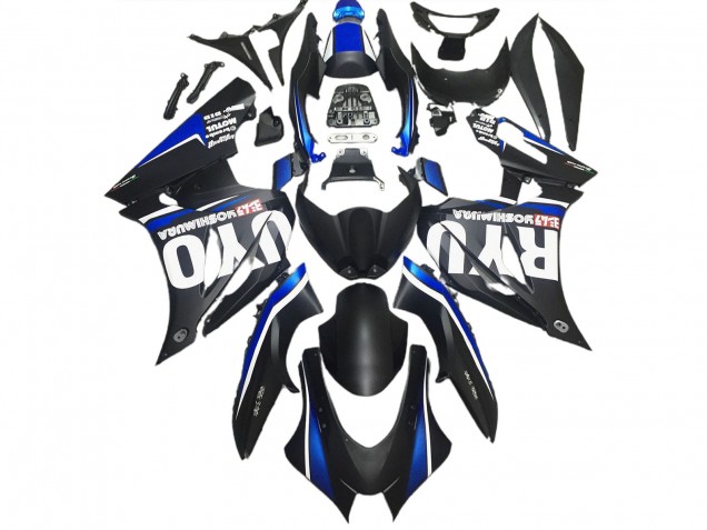 17-23 Matte Black & Blue GSXR 1000 Fairings