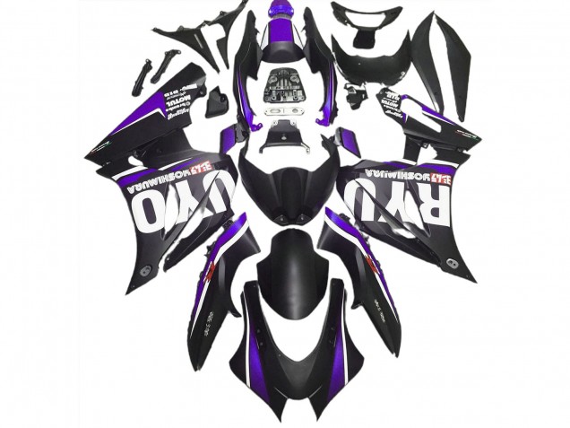 17-23 Matte Black & Purple GSXR 1000 Fairings