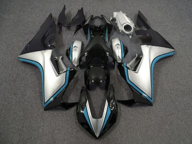 17-23 Silver and Black & Light Blue CBR1000RR Fairings