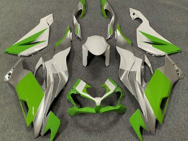 19-23 Green White and Silver ZX6R Fairings