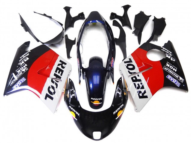 96-07 Red Black and White Repsol CBR1100XX Fairings