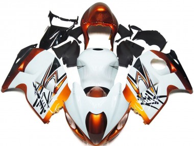 97-07 Bronze and White Style GSXR 1300 Hayabusa Fairings