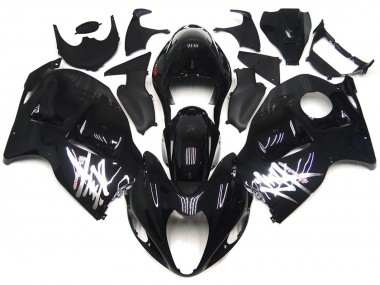 97-07 Gloss Black with Silver Decals GSXR 1300 Hayabusa Fairings