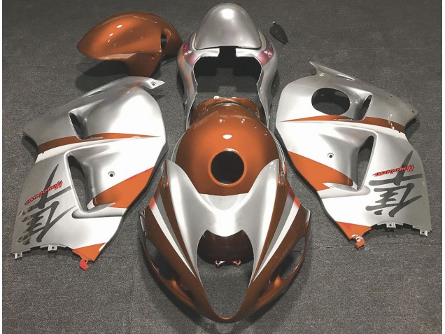 97-07 Gloss Orange and Silver GSXR 1300 Hayabusa Fairings