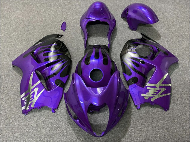 97-07 Purple and Black GSXR 1300 Hayabusa Fairings