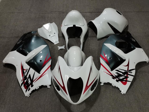 97-07 White Light Blue and Red GSXR 1300 Hayabusa Fairings