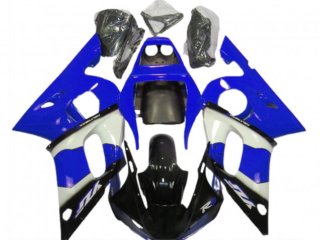 98-02 Blue White and Black R6 Fairings