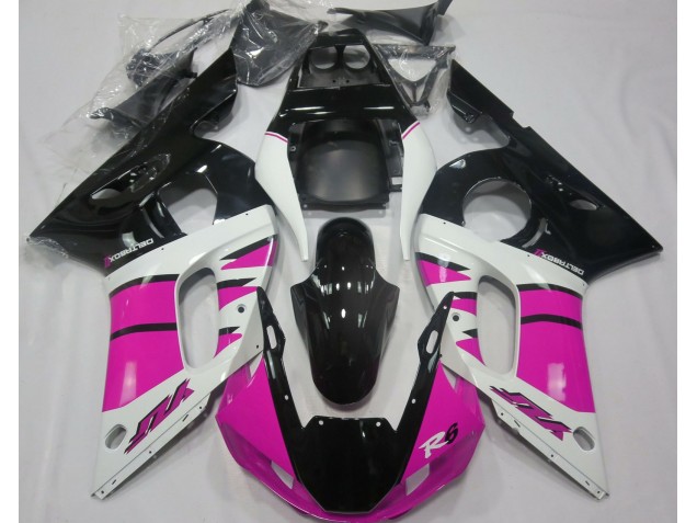 98-02 Gloss Pink and Black R6 Fairings