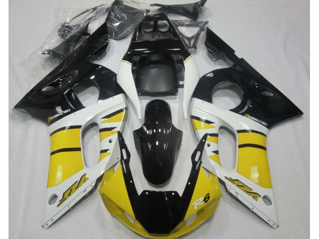 98-02 Gloss Yellow and Black R6 Fairings