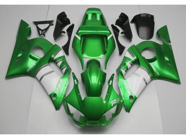 98-02 Green & White R6 Fairings