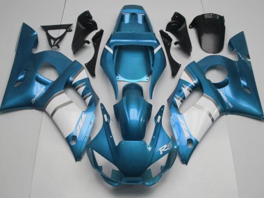 98-02 Light Blue & White R6 Fairings