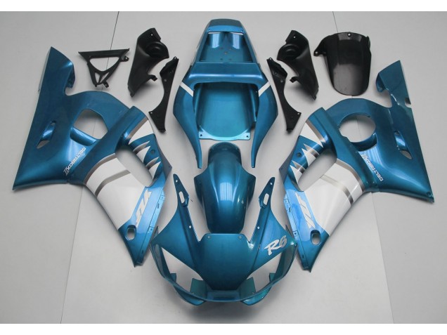 98-02 Light Blue & White R6 Fairings