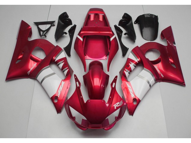 98-02 Red & White R6 Fairings